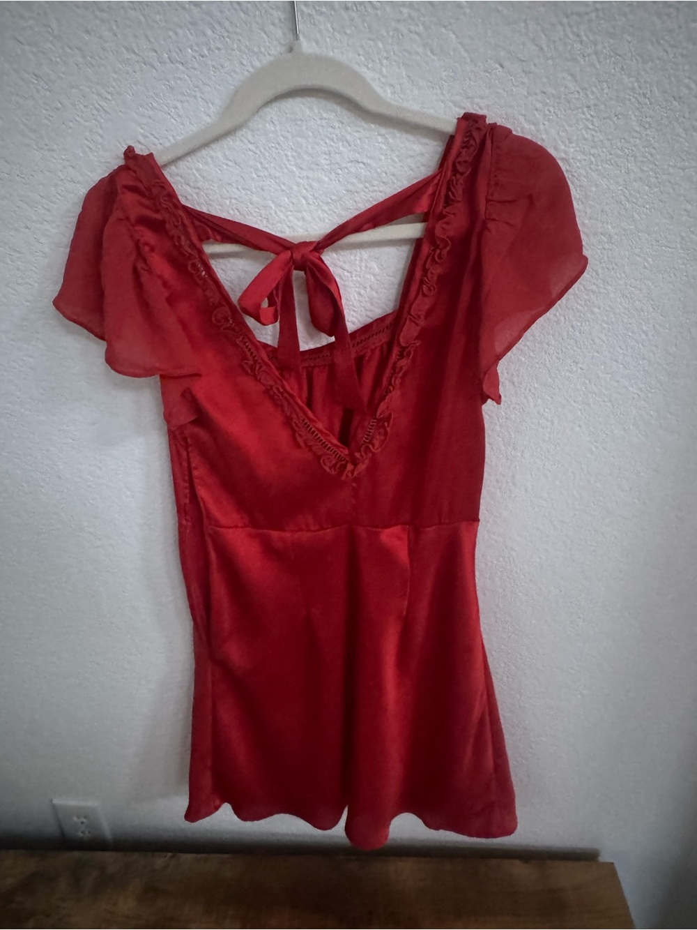 Free People X Revolve Violet Visions Slip Mini Dress in Scarlet Glow - Picture 5 of 7
